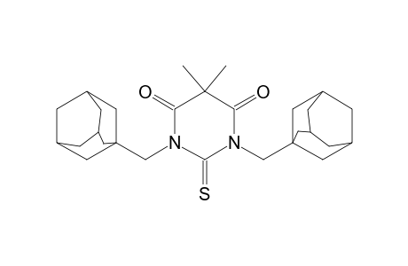 1,3-bis(1-adamantylmethyl)-5,5-dimethyl-2-sulfanylidene-1,3-diazinane-4,6-dione