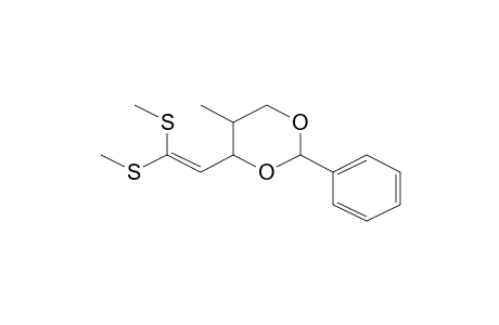 4-[2,2-Bis(methylthio)vinyl]-5-methyl-2-phenyl[1,3]dioxane