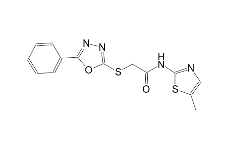 N-(5-methyl-1,3-thiazol-2-yl)-2-[(5-phenyl-1,3,4-oxadiazol-2-yl)sulfanyl]acetamide
