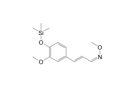 4-Hydroxy-3-methoxy cinnamaldehyde, 1TMS, 1MEOX