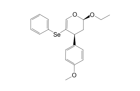 (2R,4S)-2-Ethoxy-4-(p-methoxyphenyl)-5-(phenylselanyl)-3,4-dihydro-2H-pyran