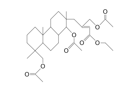 De-15-methyl-14,18-diacetoxy-15-(3-acetoxy-1-eth oxycarbonyl-2-trans-propenyl)-isopimarane