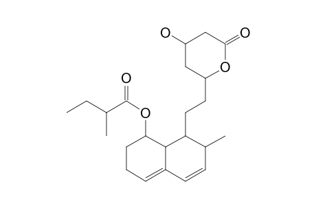 2-methylbutyric acid [8-[2-(4-hydroxy-6-keto-tetrahydropyran-2-yl)ethyl]-7-methyl-1,2,3,7,8,8a-hexahydronaphthalen-1-yl] ester