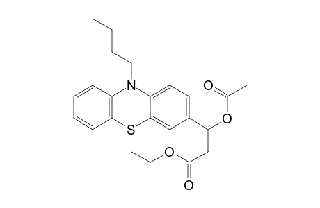 Ethyl 3-acetoxy-3-(10-butyl-10H-phenothiazin-3-yl)-propanoate