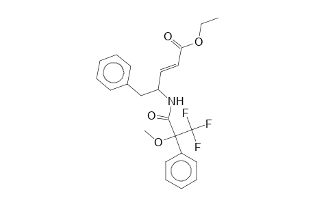 2-Pentenoic acid, (E,4S)-4-[((R)-.alpha.-methoxy-.alpha.-trifluoromethylphenylacetyl)amino]-5-phenyl-, ethyl ester