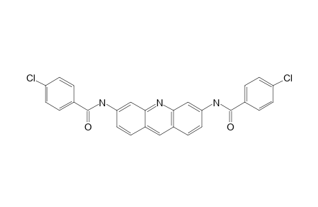 4-chloro-N-[6-[(4-chlorobenzoyl)amino]acridin-3-yl]benzamide