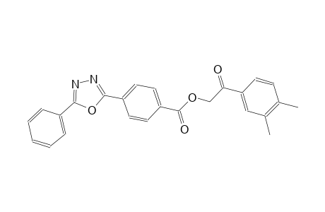 2-(3,4-dimethylphenyl)-2-oxoethyl 4-(5-phenyl-1,3,4-oxadiazol-2-yl)benzoate