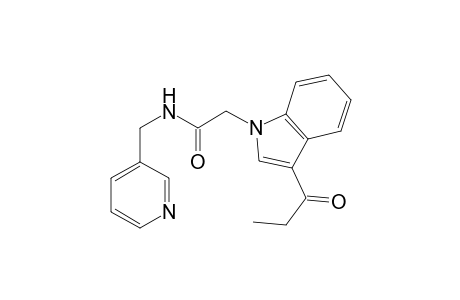 2-(3-Propionyl-1H-indol-1-yl)-N-(3-pyridinylmethyl)acetamide