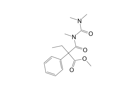 Benzeneacetic acid, .alpha.-[[[(dimethylamino)carbonyl]methylamino]carbonyl]-.alpha.-ethyl-, methyl ester