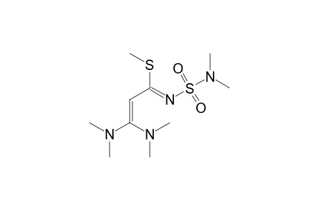 2-Propenimidothioic acid, 3,3-bis(dimethylamino)-N-[(dimethylamino)sulfonyl]-, methyl ester