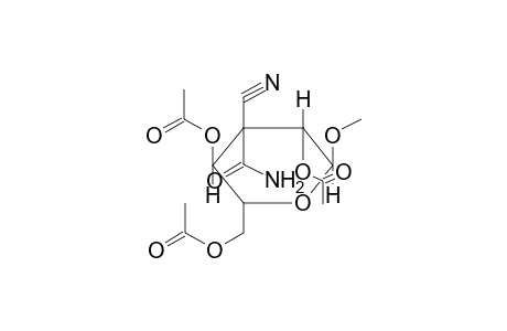 METHYL 2,4,6-TRI-O-ACETYL-3-DEOXY-3-C-CARBAMOYL-3-C-CYANO-ALPHA-D-MANNOPYRANOSIDE