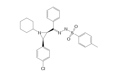 CIS-N-(CYCLOHEXYL)-3-(4-CHLOROPHENYL)-AZIRIDIN-2-YL-PHENYL-KETONE-TOSYLHYDRAZONE