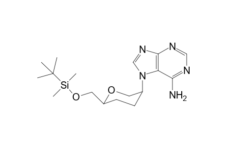 2-(6-Amino-9H-purin-9-yl)-6-O-[(1,1-dimethyl)ethyldimethyl]silyl-1,5-anhydro-2,3,4-trideoxy-D-threo-hexitol