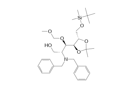 (2R,3R)-2-[bis(phenylmethyl)amino]-3-[(4S,5S)-5-[[tert-butyl(dimethyl)silyl]oxymethyl]-2,2-dimethyl-1,3-dioxolan-4-yl]-3-(methoxymethoxy)-1-propanol