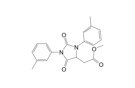 Methyl 2-(2,5-dioxo-1,3-di-m-tolylimidazolidin-4-yl)acetate