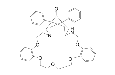 21,24-Diphenyldibenzo[e,n]4,7,10,13,16-pentaoxa-1,19-diazatricyclo[17.3.3.1(21,24)]hexacosan-26-one