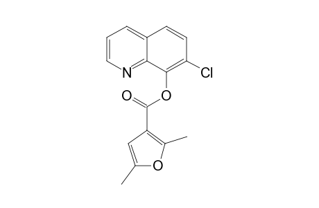 3-Furancarboxylic acid, 2,5-dimethyl-, 7-chloro-8-quinolinyl ester