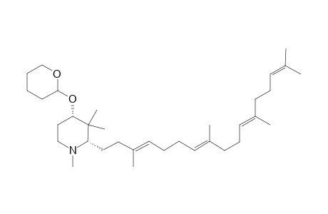 4-(Tetrahydropyran-2-yloxy)-2-[3,8,12,16-tetramethyl-3(E),7(E),11(E),15-heptadecatetraenyl]-1,3,3-trimethylpiperidine