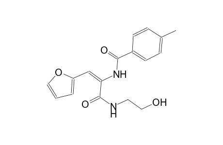 benzamide, N-[(E)-2-(2-furanyl)-1-[[(2-hydroxyethyl)amino]carbonyl]ethenyl]-4-methyl-