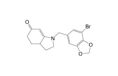 1-(3-Bromo-4,5-methylenedioxybenzyl)-1,2,3,3a,4,5-hexahydro-6H-indol-6-one