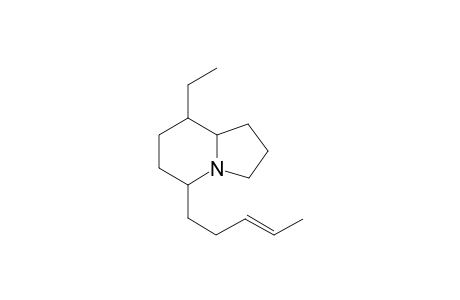 8-Ethyl-5-(3'-penten-1'-yl)indolizidine