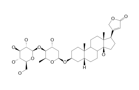 COROLOSIDE;DIGITOXIGENIN-3-O-BETA-D-GLUCOPYRANOSYL-(1->4)-O-BETA-D-BOIVINOPYRANOSIDE