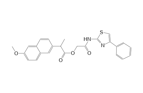 2-oxo-2-[(4-phenyl-1,3-thiazol-2-yl)amino]ethyl 2-(6-methoxy-2-naphthyl)propanoate