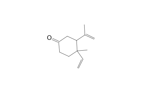 3-isopropenyl-4-methyl-4-vinyl-cyclohexanone