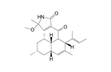 Ascosalipyrrolidinone B [(3R*,4S*,5S*,6S*,8R*,10R*)-3-[1,2,4a,5,6,7,8,8a-octahydro-3,6,8-trimethyl-2-[(E)-1-methyl-1-propenyl]-1-naphthalenyl]carbonyl-1,5-dihydro-5-methoxy-5-methyl-2H-pyrrol-2-one]