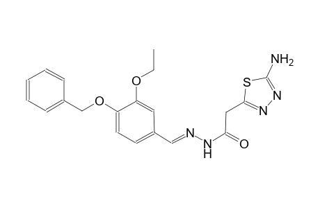 2-(5-amino-1,3,4-thiadiazol-2-yl)-N'-{(E)-[4-(benzyloxy)-3-ethoxyphenyl]methylidene}acetohydrazide