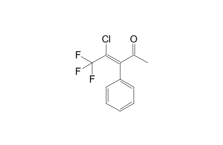 (Z)-4-chloranyl-5,5,5-tris(fluoranyl)-3-phenyl-pent-3-en-2-one