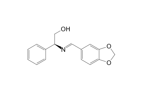 (-)-(1'S)-(E)-N-(2-Hydroxy-1-phenylethyl)-3,4-(methylenedioxy)benzylideneamine