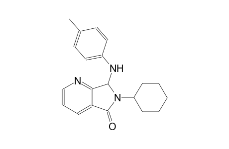 5H-pyrrolo[3,4-b]pyridin-5-one, 6-cyclohexyl-6,7-dihydro-7-[(4-methylphenyl)amino]-