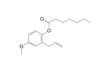 2-allyl-4-methoxyphenyl heptanoate