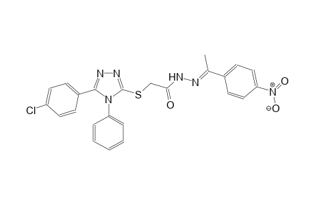 acetic acid, [[5-(4-chlorophenyl)-4-phenyl-4H-1,2,4-triazol-3-yl]thio]-, 2-[(E)-1-(4-nitrophenyl)ethylidene]hydrazide