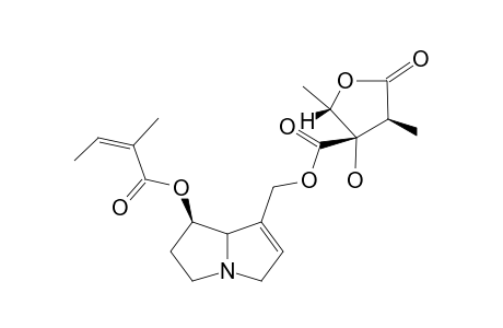 NEOLATIFOLINE;(2-ALPHA,3-BETA,3-[1R*(Z),7AR*],4-BETA)-[1-[(2-METHYL-1-OXOBUT-2-ENYL)-OXY]-TETRAHYDRO-1H-PYRROLIZIN-7-YL]-METHYL-3-HYDROXY-2,4-DI-M