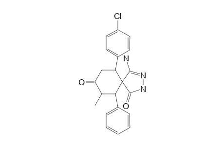 4-AMINO-7-METHYL-6-PHENYL-10-(4-CHLOROPHENYL)-2,3-DIAZA-SPIRO-[4.5]-DEC-3-ENE-1,8-DIONE