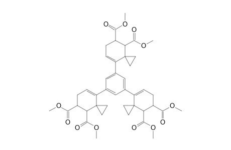 1,3,5-Tris(4',5'-dimethoxycarbonylspiro[2.5]oct-7'-en-8'-yl)benzene