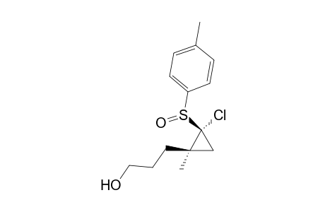 3-[(1R*,2R*)-2-Chloro-1-methyl-2-(p-tolylsulfinyl)cyclopropyl]propan-1-ol