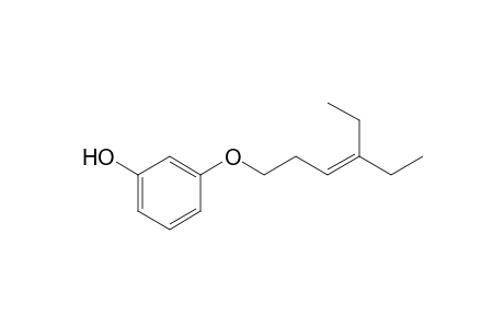 3-((4-Ethylhex-3-enyl)oxy)phenol