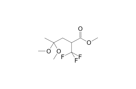 2-TRIFLUOROMETHYL-4,4-DIMETHOXYPENTANOIC ACID, METHYL ESTER