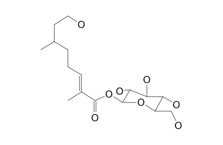 (B-D-GLUCOPYRANOSYL)-8-HYDROXY-2,6-DIMETHYLOCT-2-ENOATE