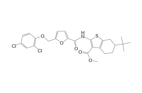 methyl 6-tert-butyl-2-({5-[(2,4-dichlorophenoxy)methyl]-2-furoyl}amino)-4,5,6,7-tetrahydro-1-benzothiophene-3-carboxylate