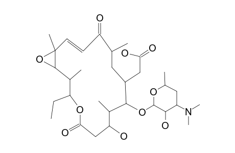 2-[(14E)-9-(4-dimethylamino-3-hydroxy-6-methyl-tetrahydropyran-2-yl)oxy-3-ethyl-7-hydroxy-5,13-diketo-2,8,12,16-tetramethyl-4,17-dioxabicyclo[14.1.0]heptadec-14-en-10-yl]acetic acid