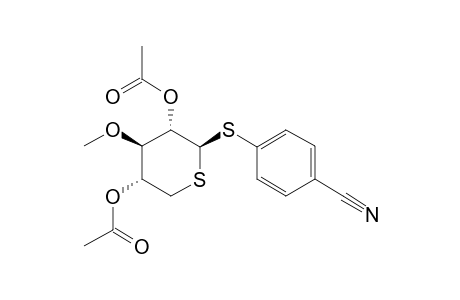 4-CYANOPHENYL-2,4-DI-O-ACETYL-3-O-METHYL-1,5-DITHIO-BETA-D-XYLOPYRANOSIDE