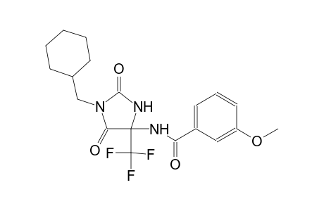 N-[1-(cyclohexylmethyl)-2,5-dioxo-4-(trifluoromethyl)-4-imidazolidinyl]-3-methoxybenzamide