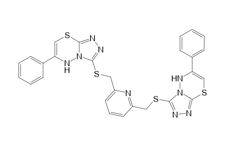 1,3-Bis(6-phenyl-1,2,4-triazolo[3,4-b][1,3,4]thiadiazin-3-ylsulfanylmethyl)pyridine