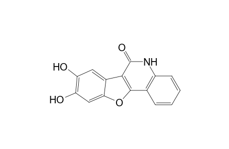 8,9-bis(oxidanyl)-5H-[1]benzofuro[3,2-c]quinolin-6-one