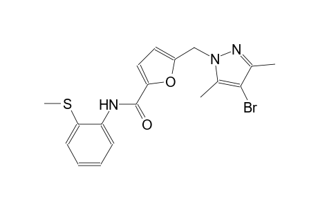 5-[(4-bromo-3,5-dimethyl-1H-pyrazol-1-yl)methyl]-N-[2-(methylsulfanyl)phenyl]-2-furamide