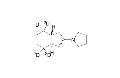 Pyrrolidine, 1-(3a,4,7,7a-tetrahydro-1H-inden-2-yl-4,4,7,7-D4)-, trans-